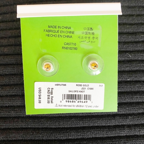 KATE SPADE NEW YORK SAILOR’S KNOT EARRINGS - Picture 6 of 6